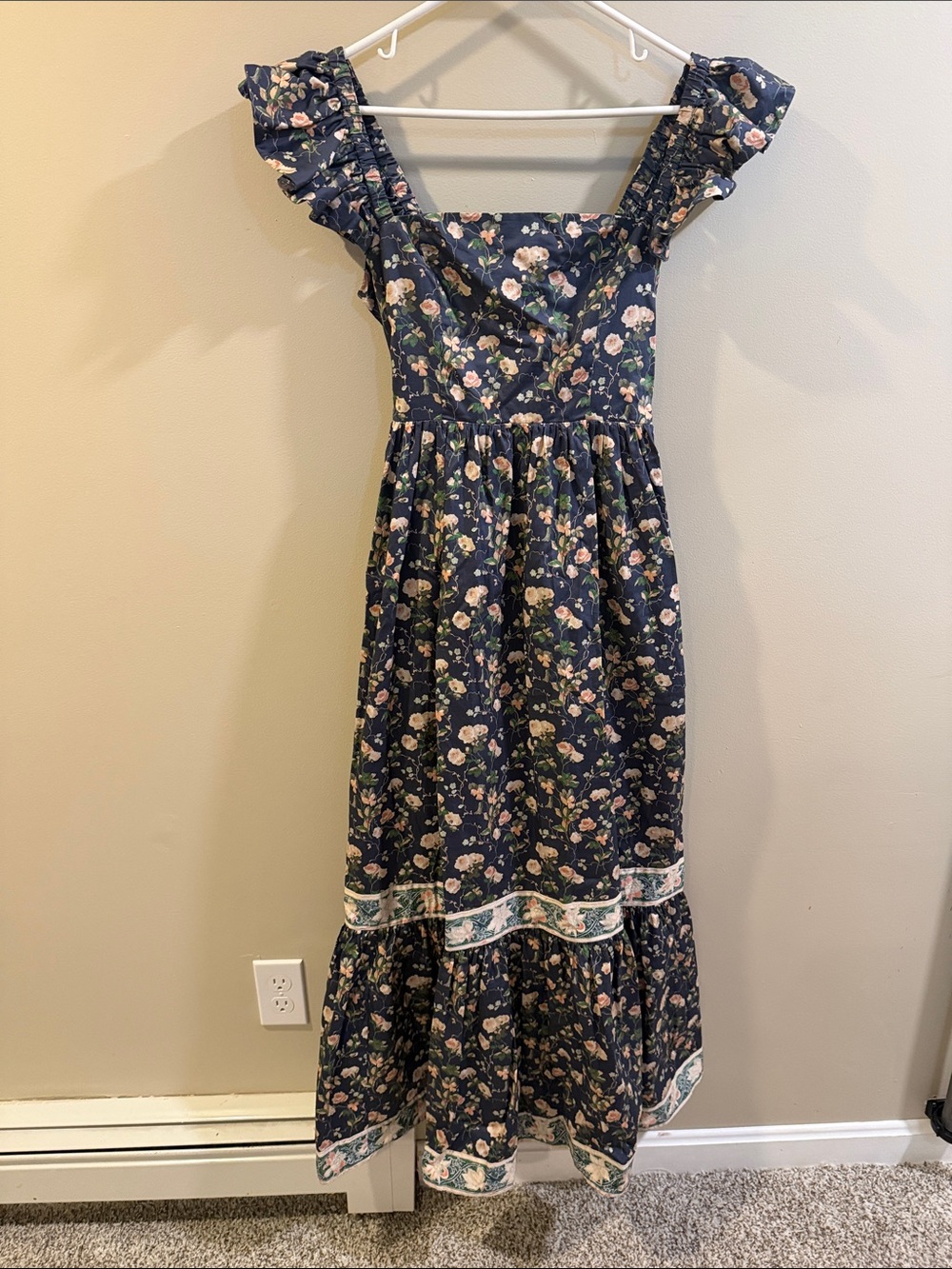 Hill House Navy Smocked Waist Dress
